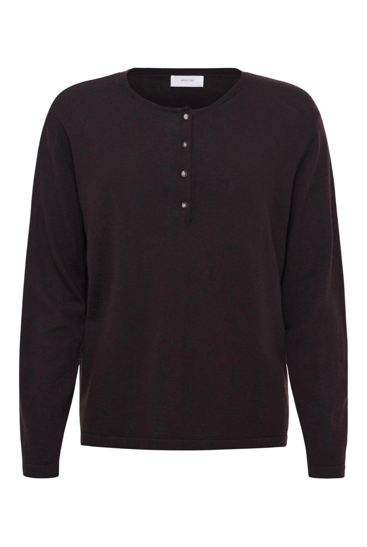 Pine merino blouse - Espresso