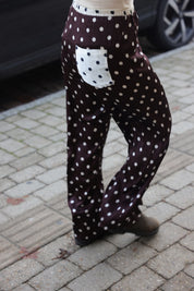 Anais silke bukser - Polka dot