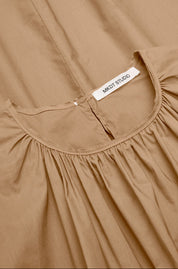 Dorea sheer cotton dress - Taupe