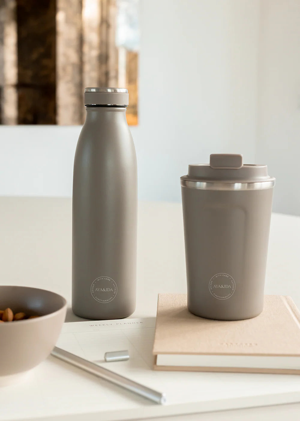 Termokop 380 ml - Dusty brown