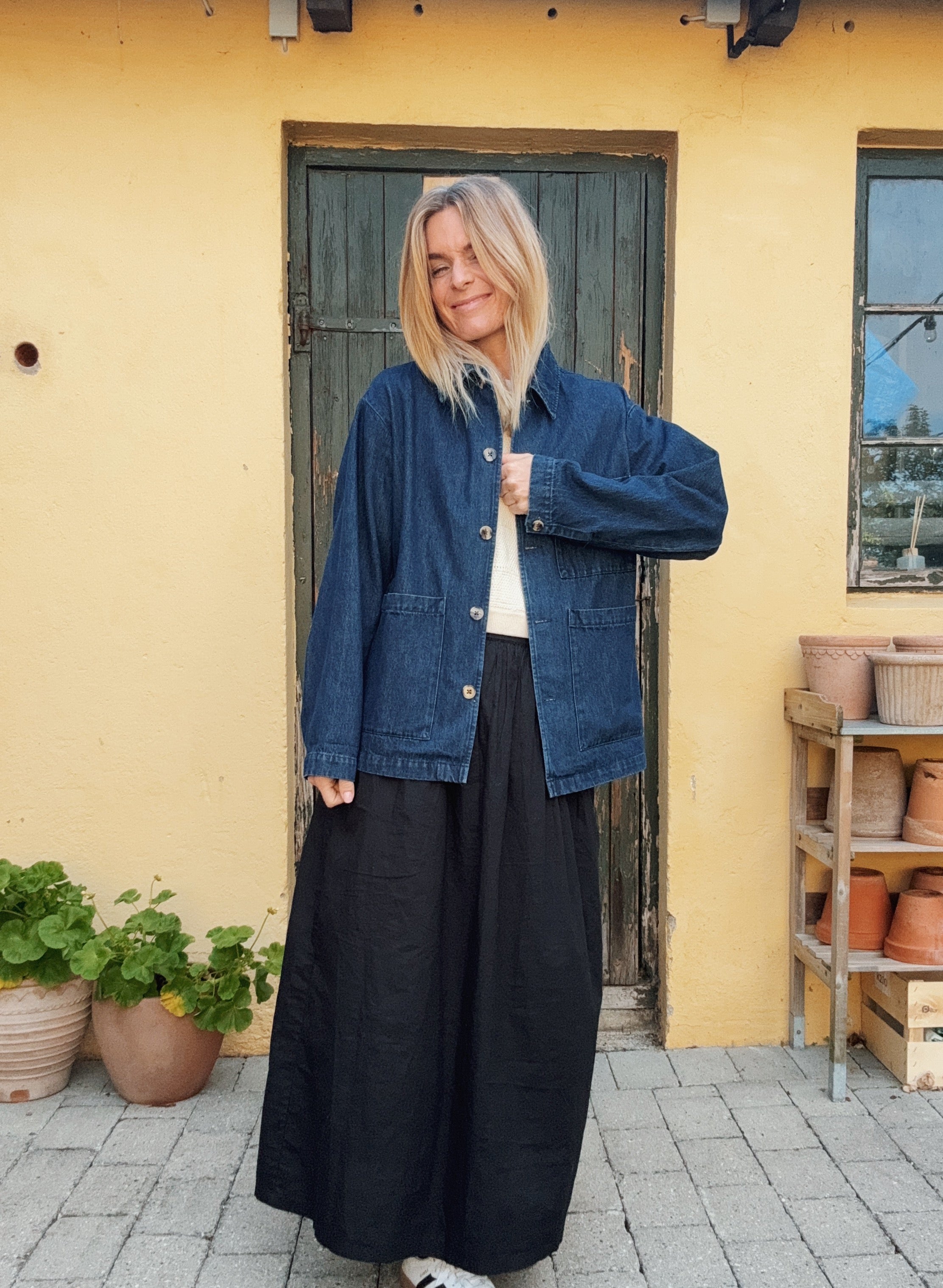 Cameron dark indigo denim workwear jacket