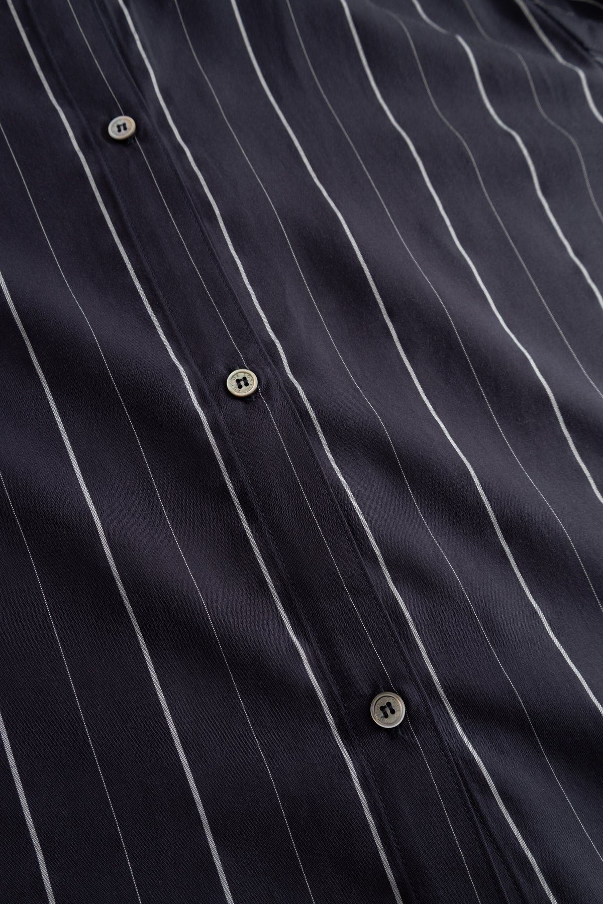 Seira striped tencel shirt - dark navy stripe