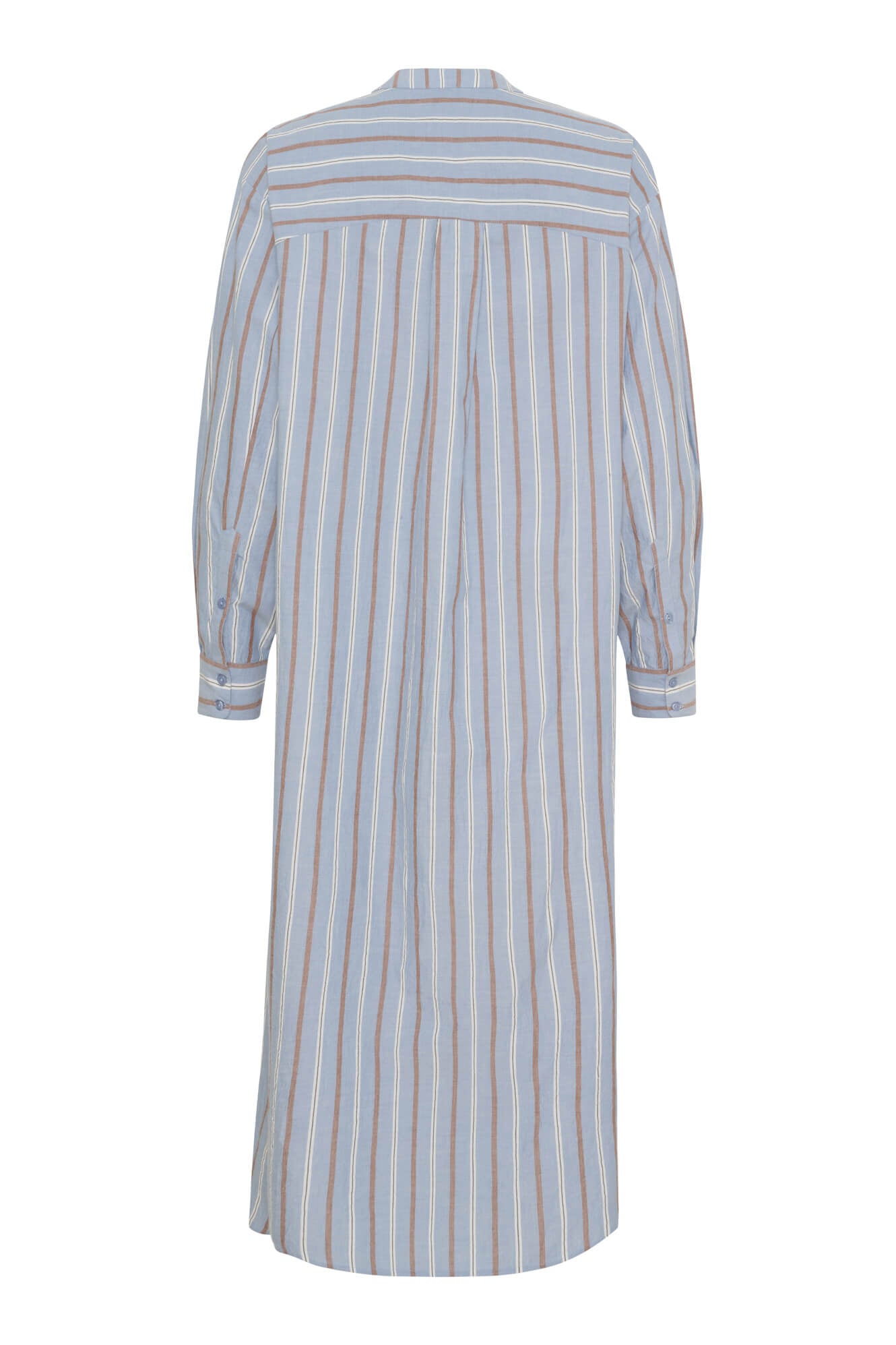 Ella oversize dress - Striped Dusty blue