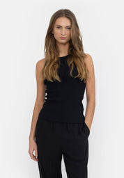 ESBlossom Racerback Rib Tank - Black