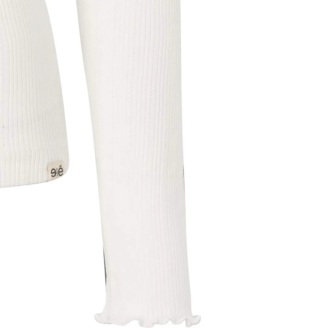 ESElla LS bluse med hulmønster - Snow White