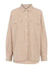 ESHella Shirt GOTS - Brown Stripe