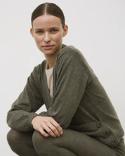 ESJill knit wrap top - Forrest night