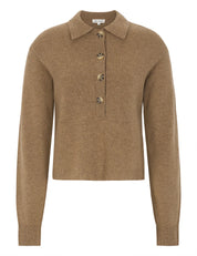 ESJutta Knit Polo - Brown