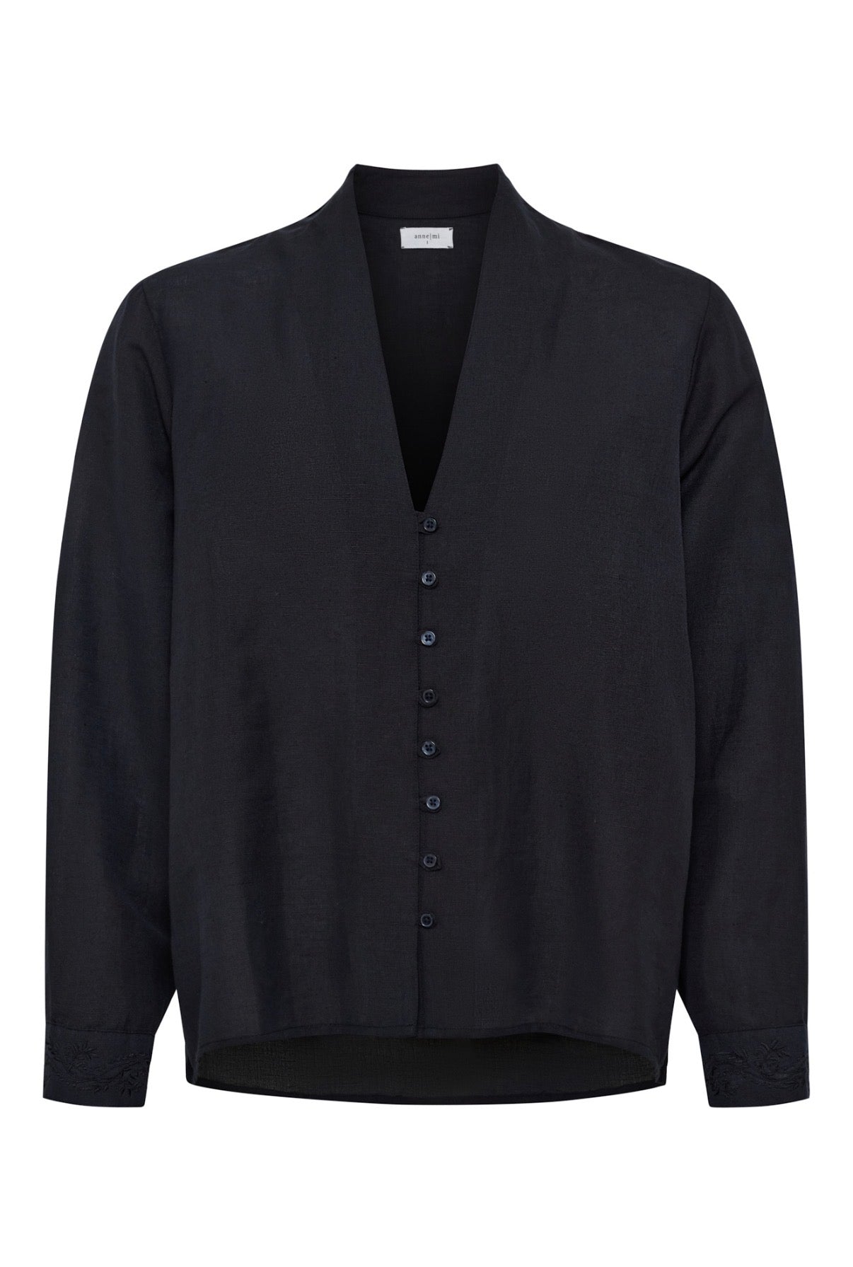 Ridge linen shirt - Black