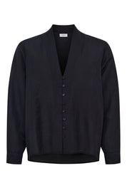 Ridge linen shirt - Black