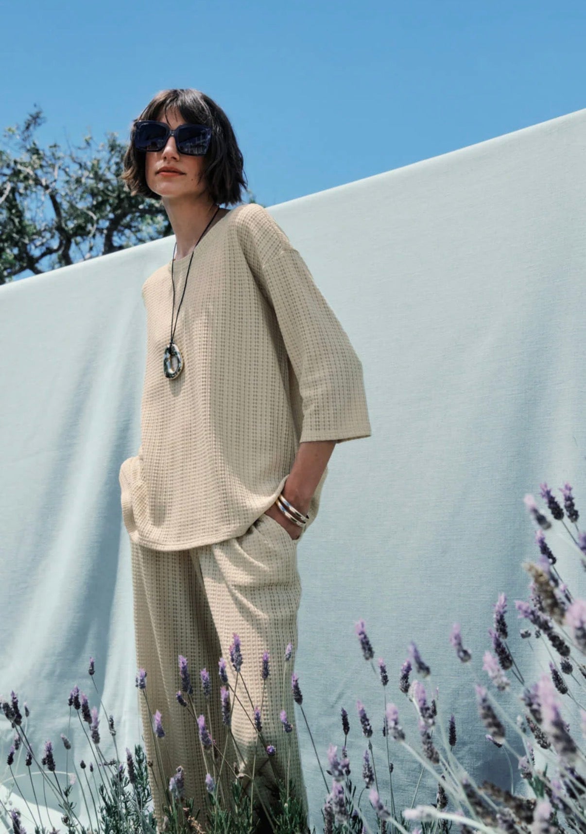 Summer knit pants - Oyster Gray
