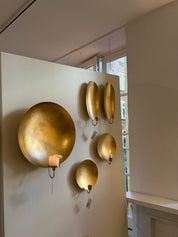 Wall light oval - golden