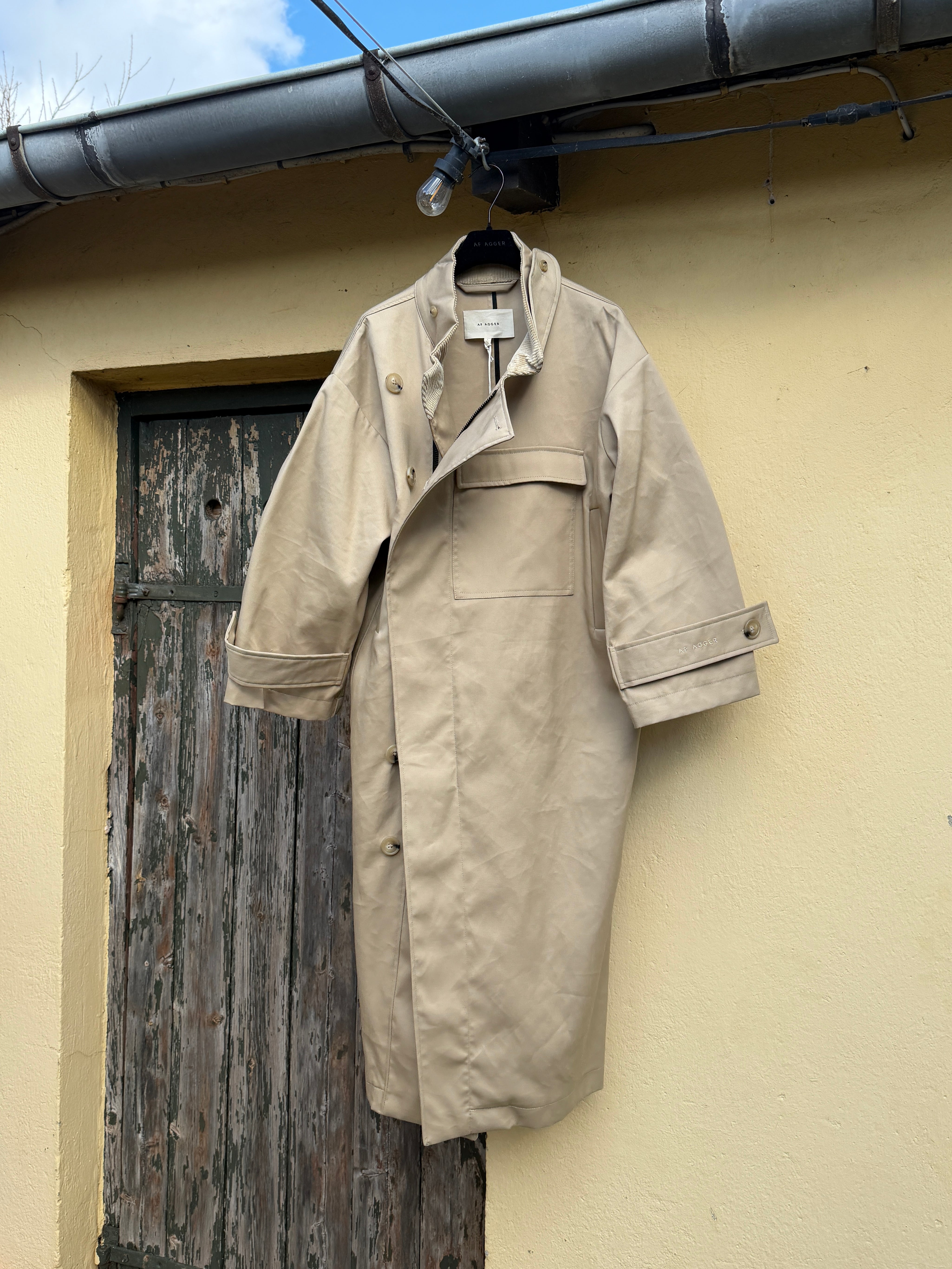 AF Agger · Water resistant coat - Cool beige