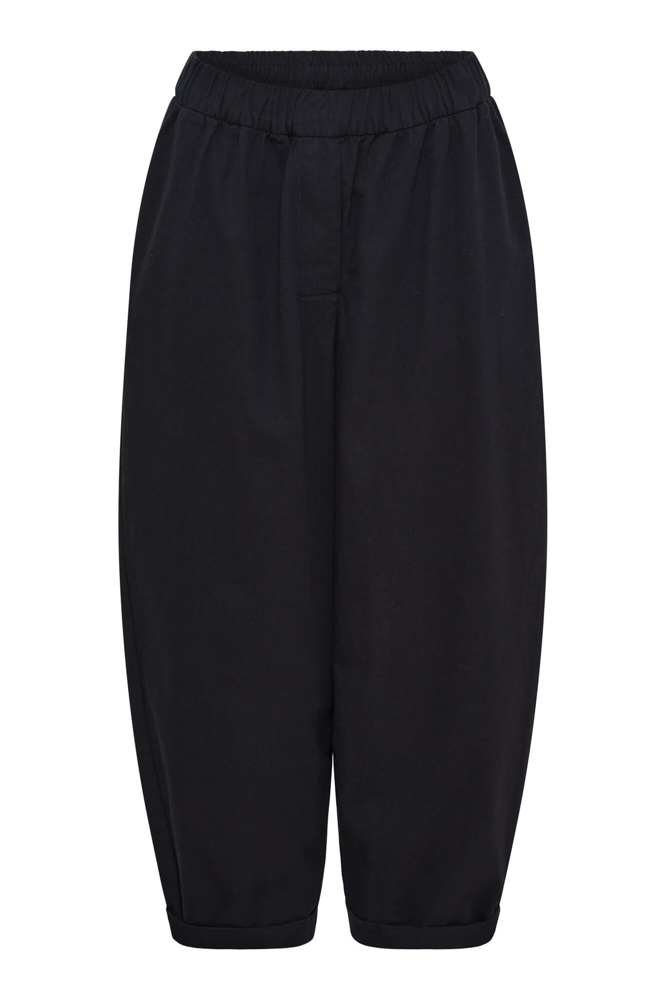 Flora barrel pant - black