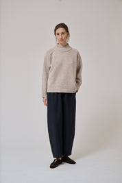 Flora barrel pant - black
