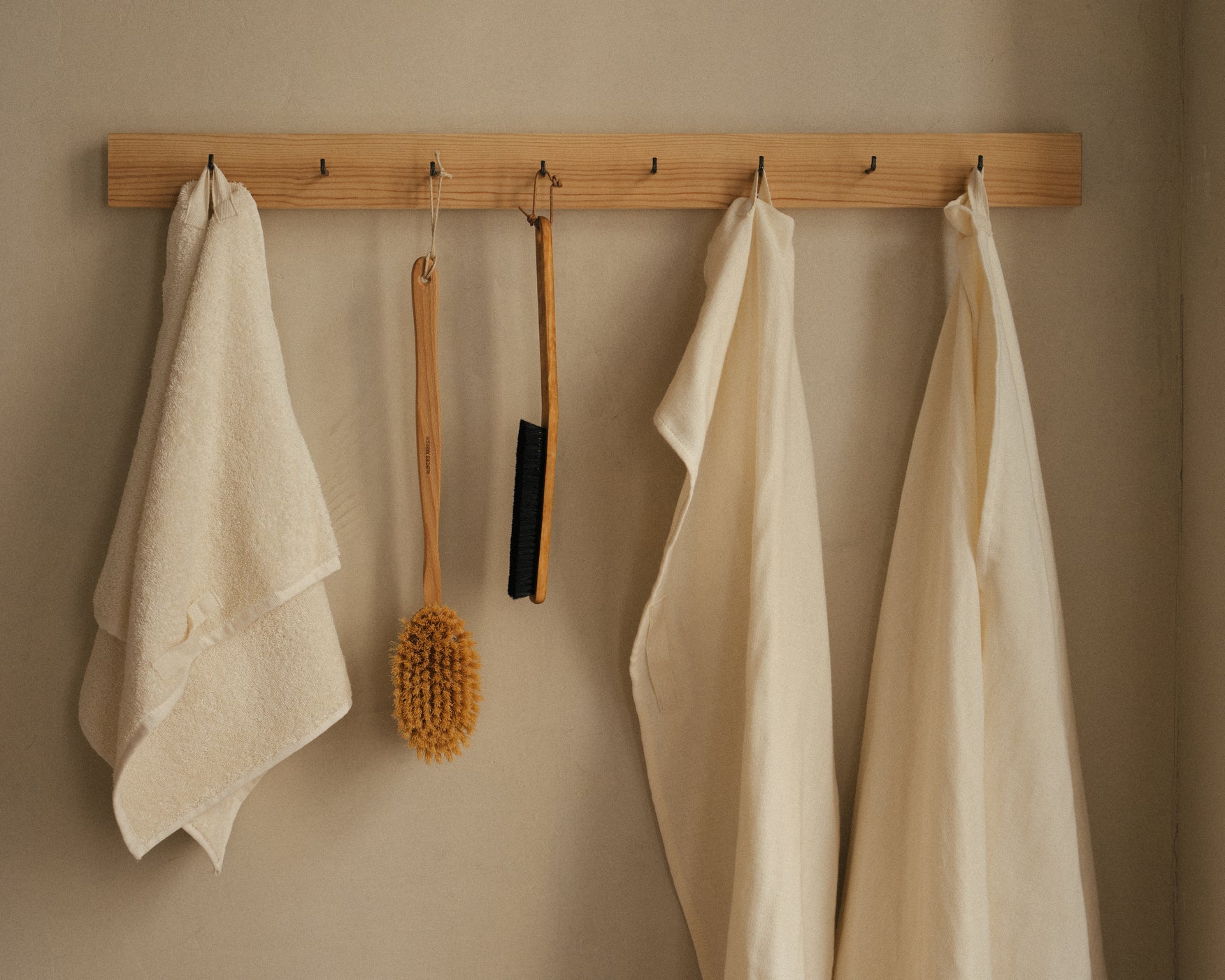 Stort badehåndklæde | Bone white