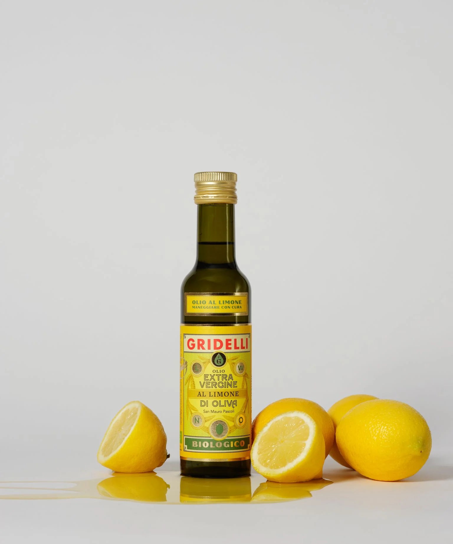 Olio al limone - Ekstra jomfru olivenolie med citron, 250 ml.