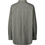 Astrid poplin L/S shirt - metal grey