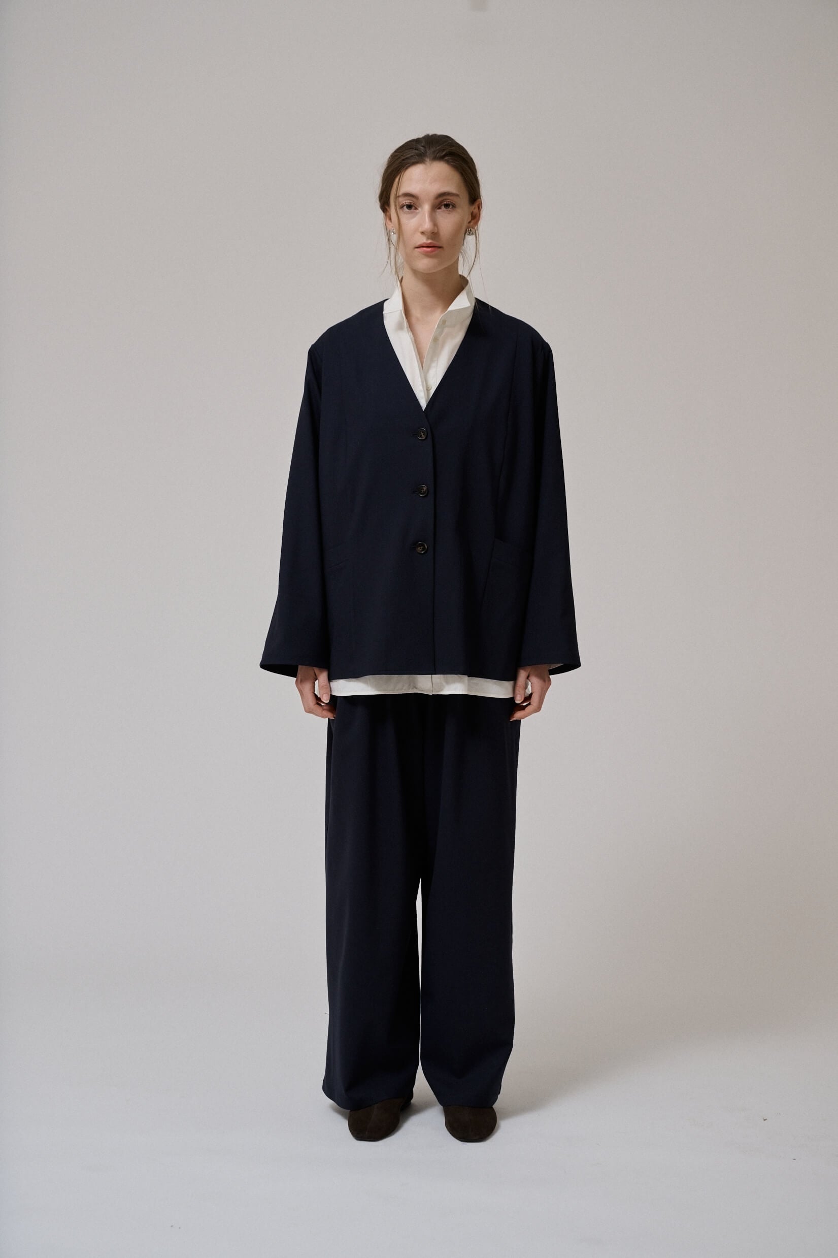 Hazy straight pants - dark navy