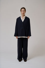 Hazy straight pants - dark navy