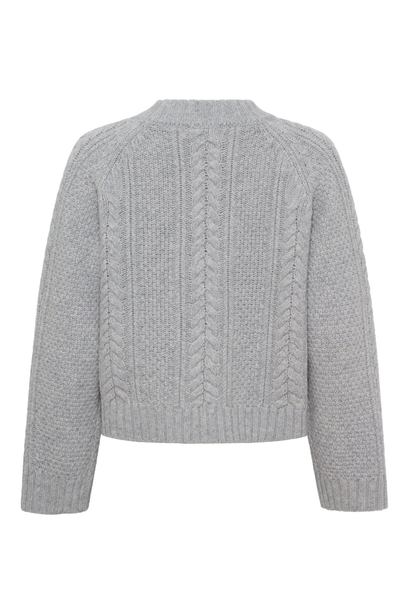 Heather knit jumper - light grey melange