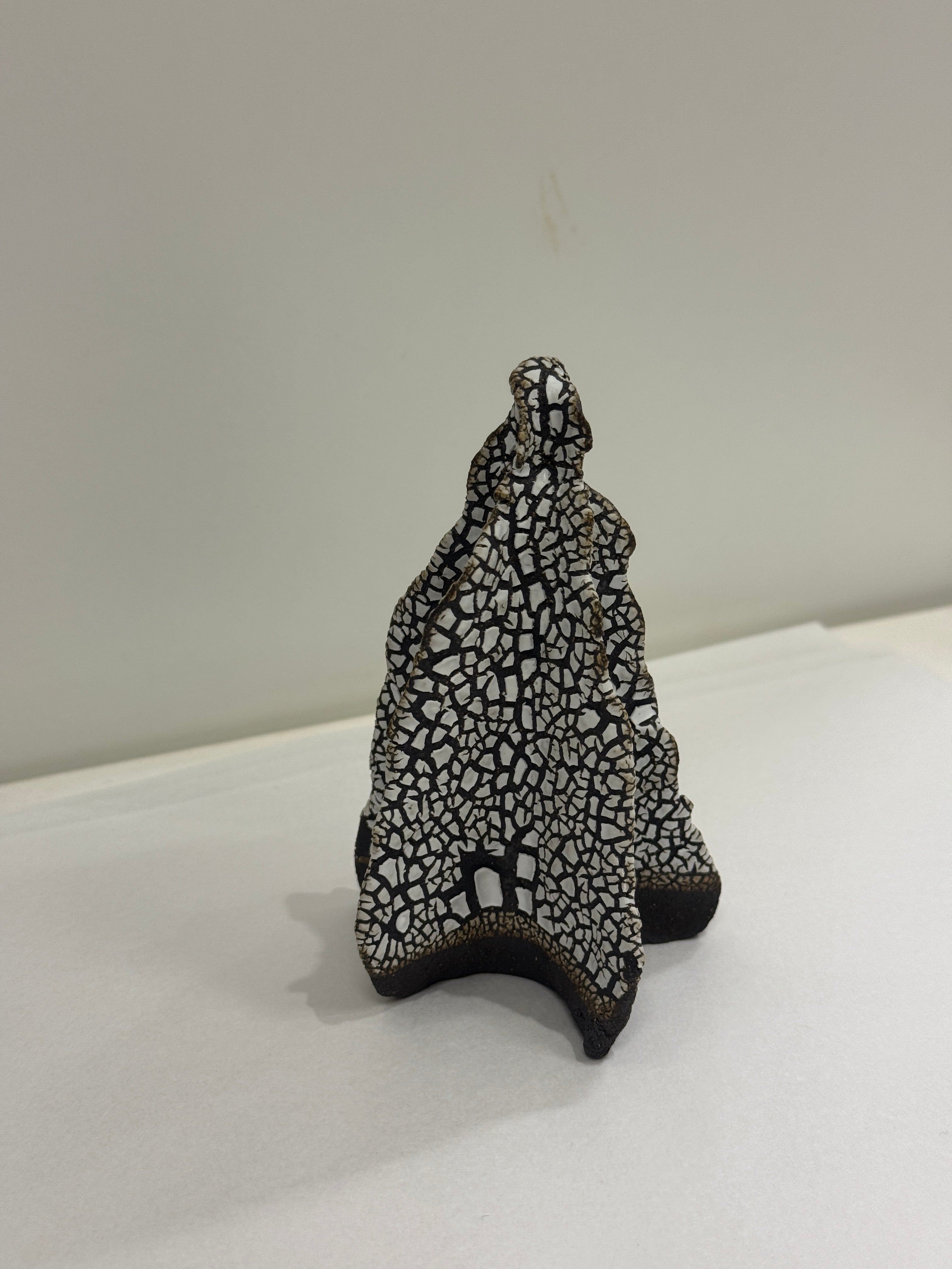 Keramik juletræ - sort