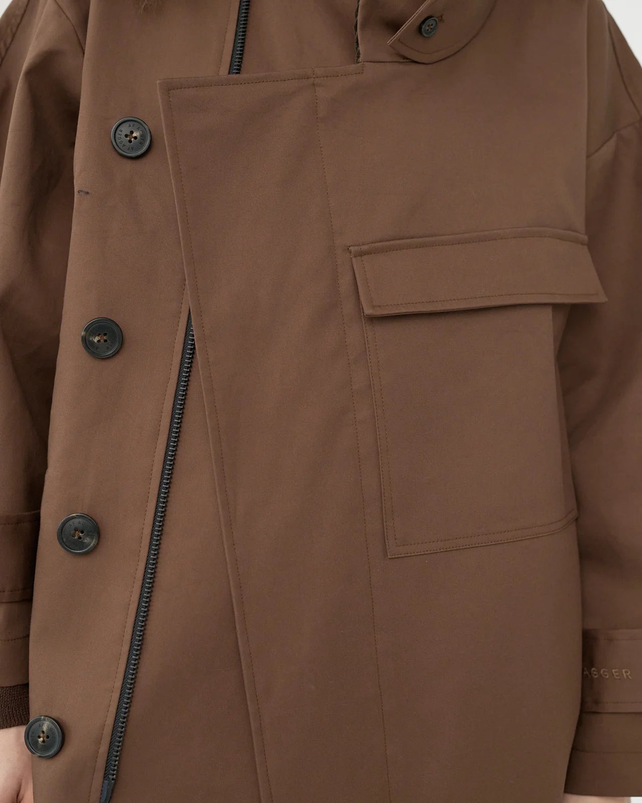 AF Agger · Water resistant coat - Dusty brown