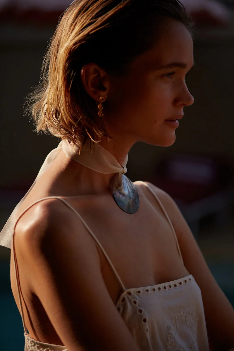 Triple sun earrings