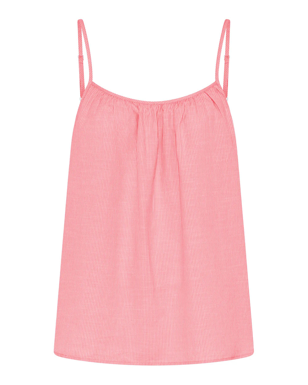 Vancouver top - Hot coral stripe