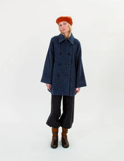 Drew jacket - herringbone blue