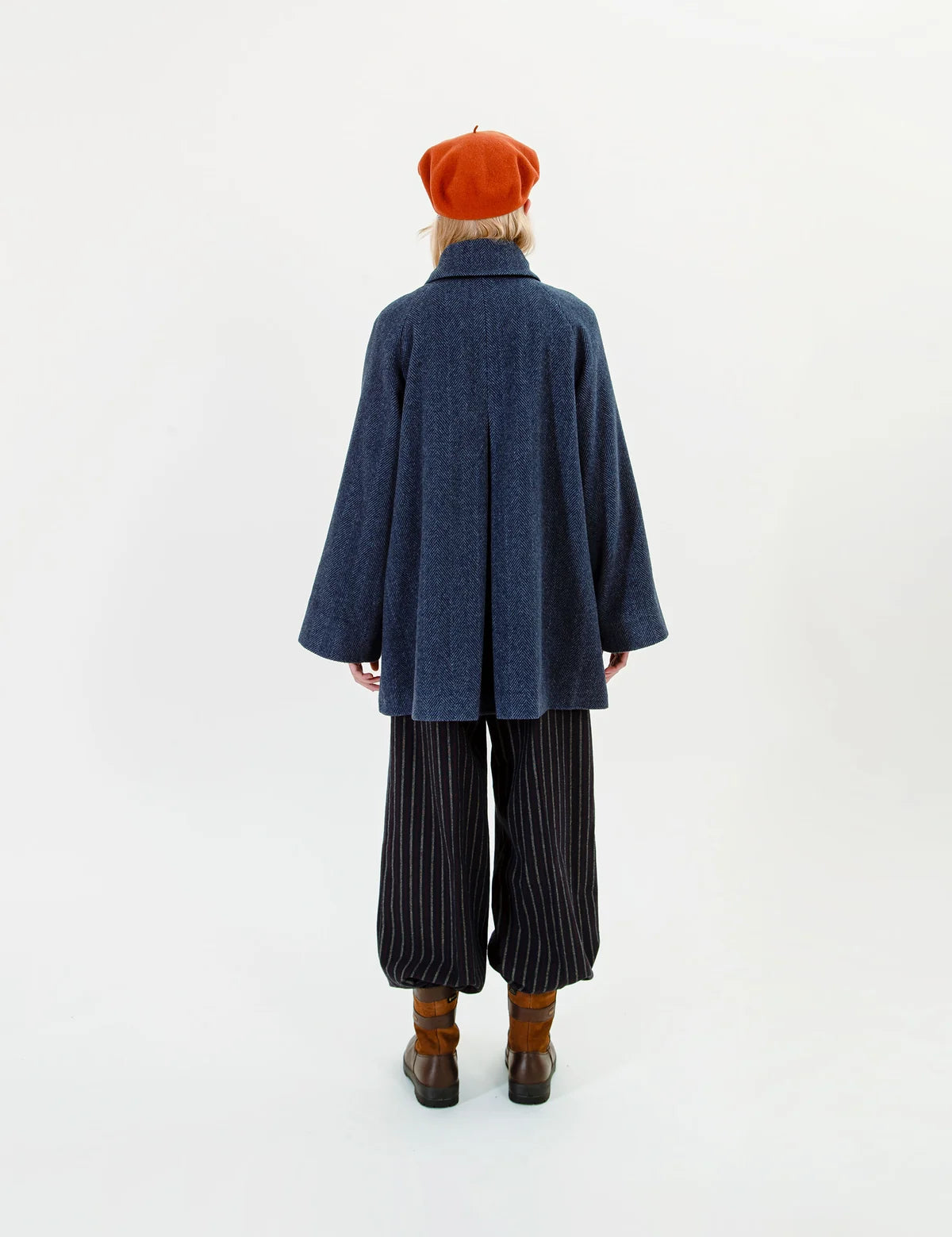 Drew jacket - herringbone blue