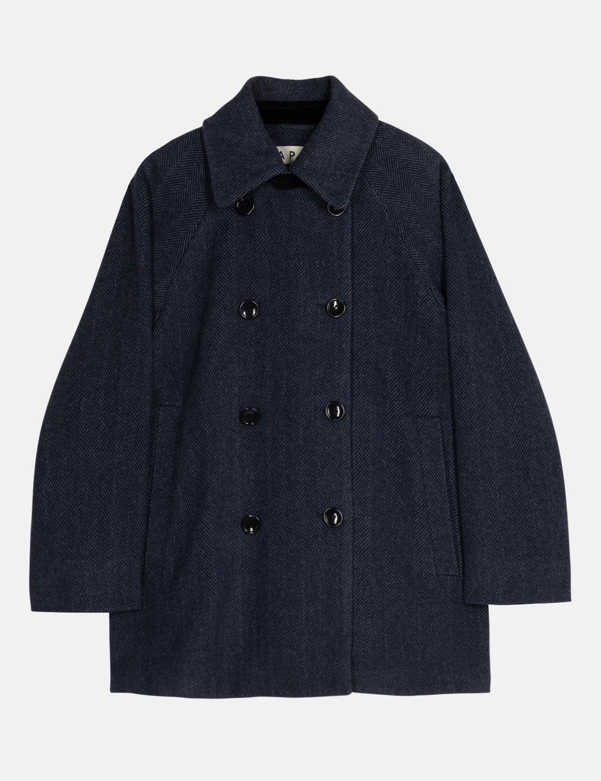 Drew jacket - herringbone blue