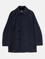 Drew jacket - herringbone blue