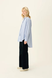Shelby stripe Oxford shirt - Blue White stripe