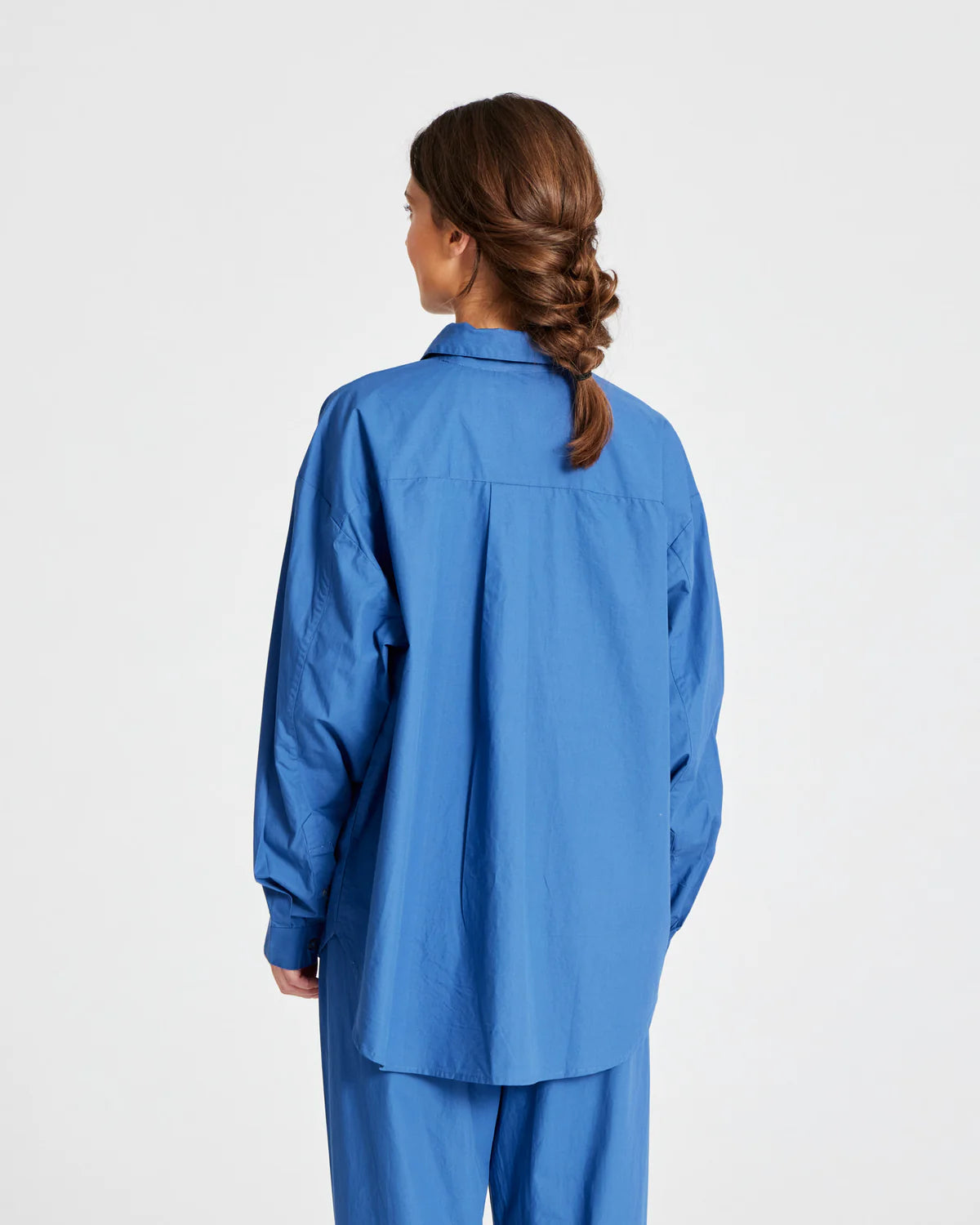 Astrid poplin shirt - clear blue