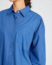 Astrid poplin shirt - clear blue