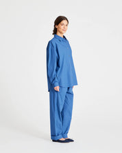 Astrid poplin shirt - clear blue