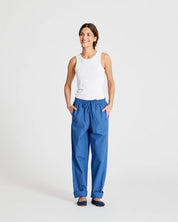 Astrid poplin pants - clear blue
