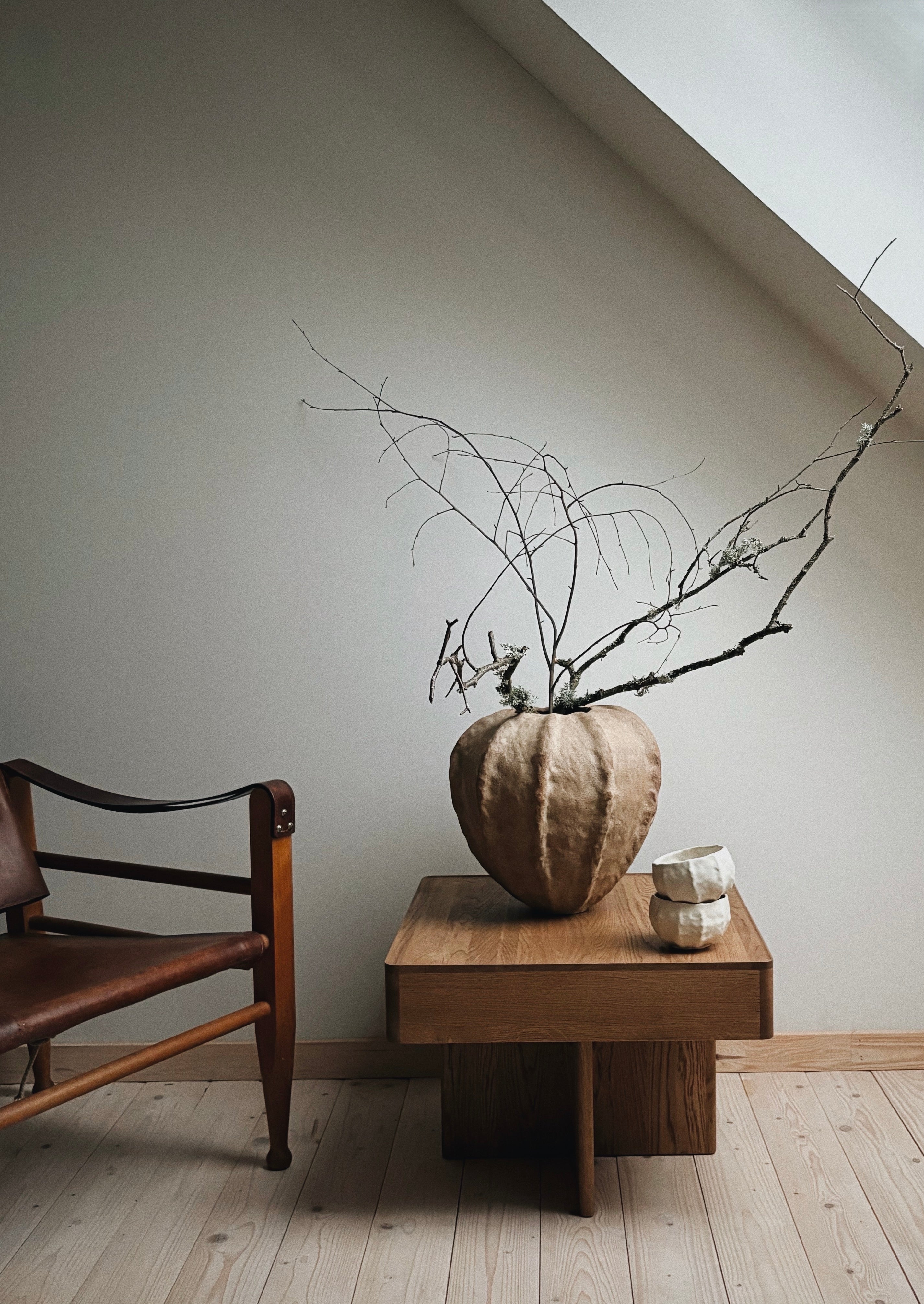 Dråbe gulvvase - brun