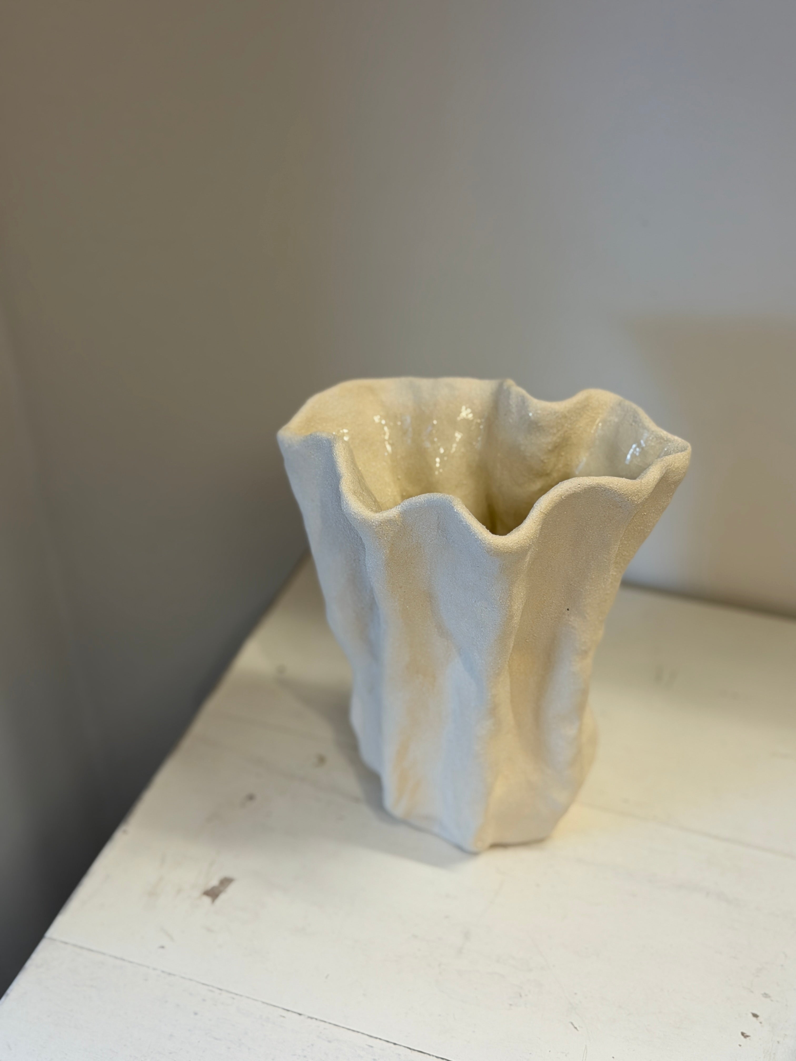 Bølget vase - lille