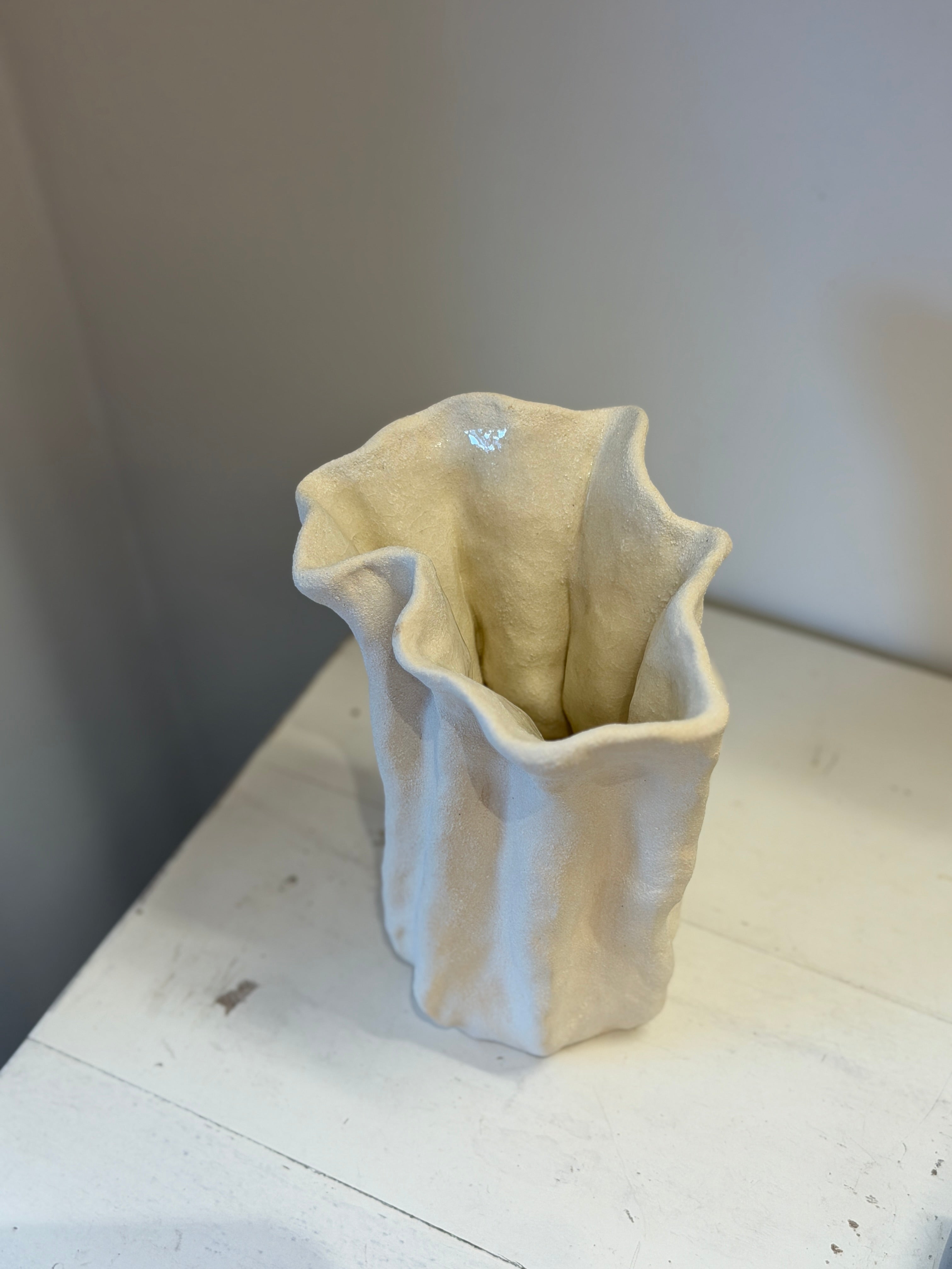 Bølget vase - lille