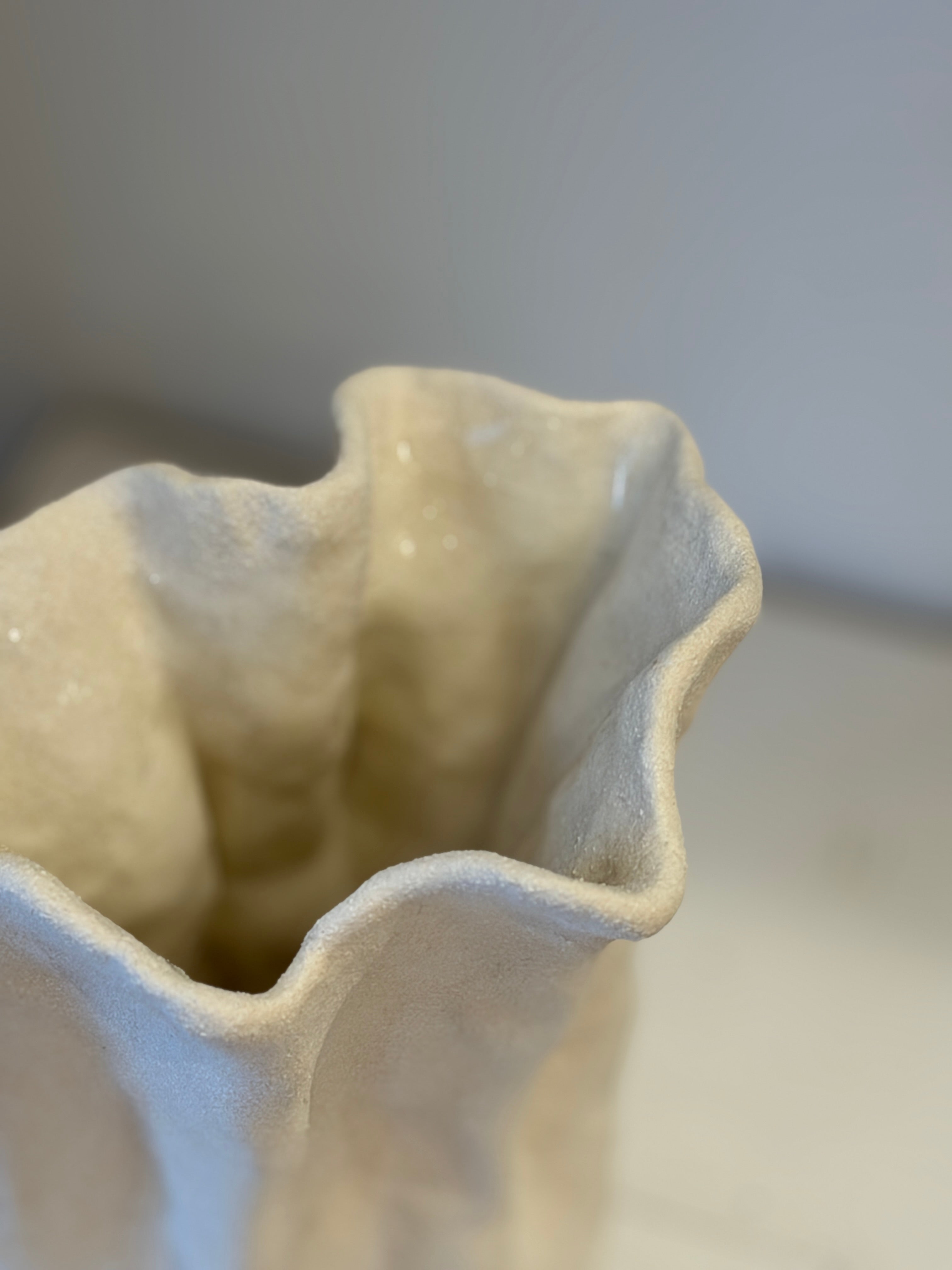 Bølget vase - lille