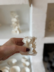 Porcelænsstage med isblomst - lille