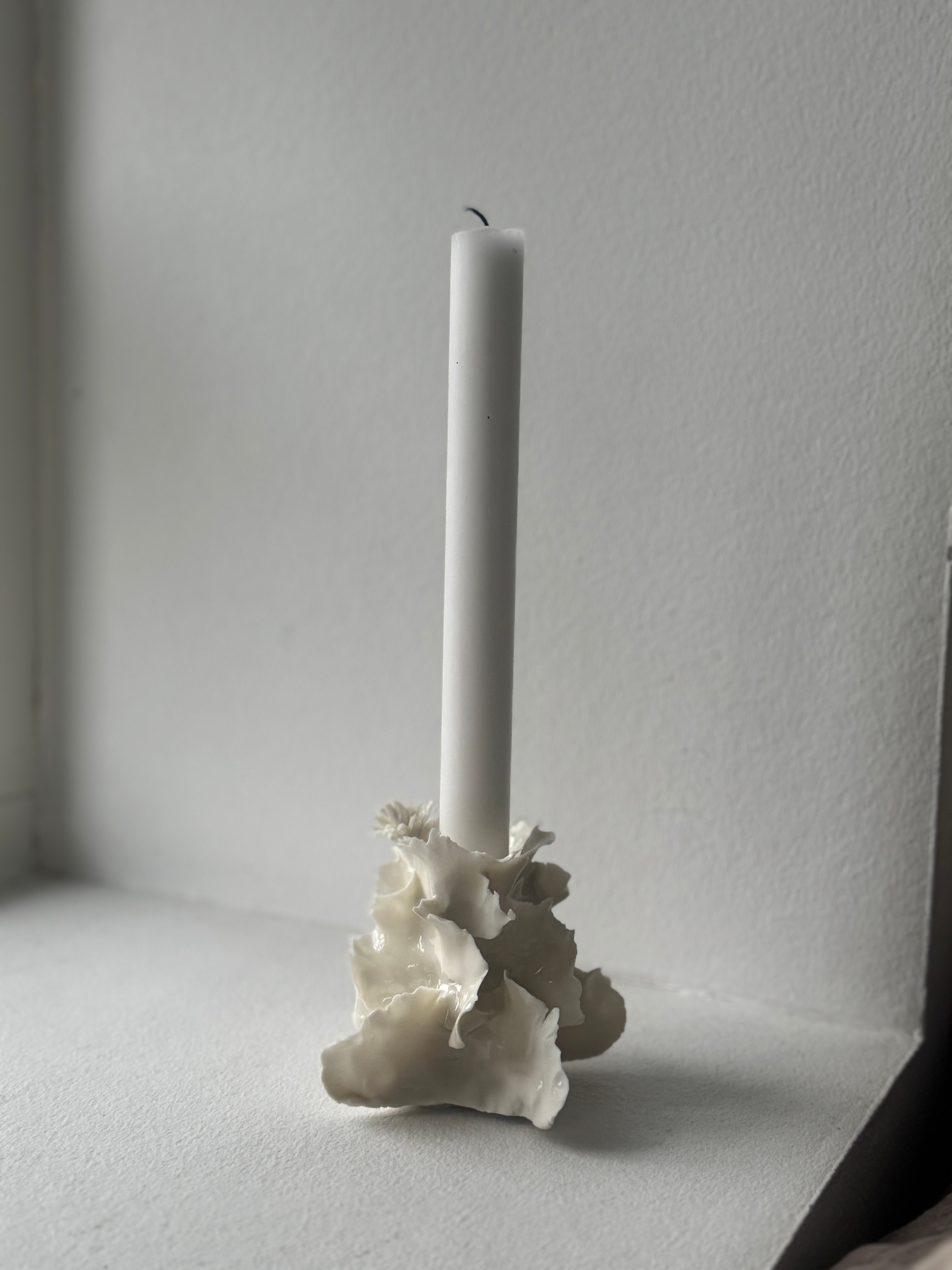 Porcelænsstage med isblomst - lille