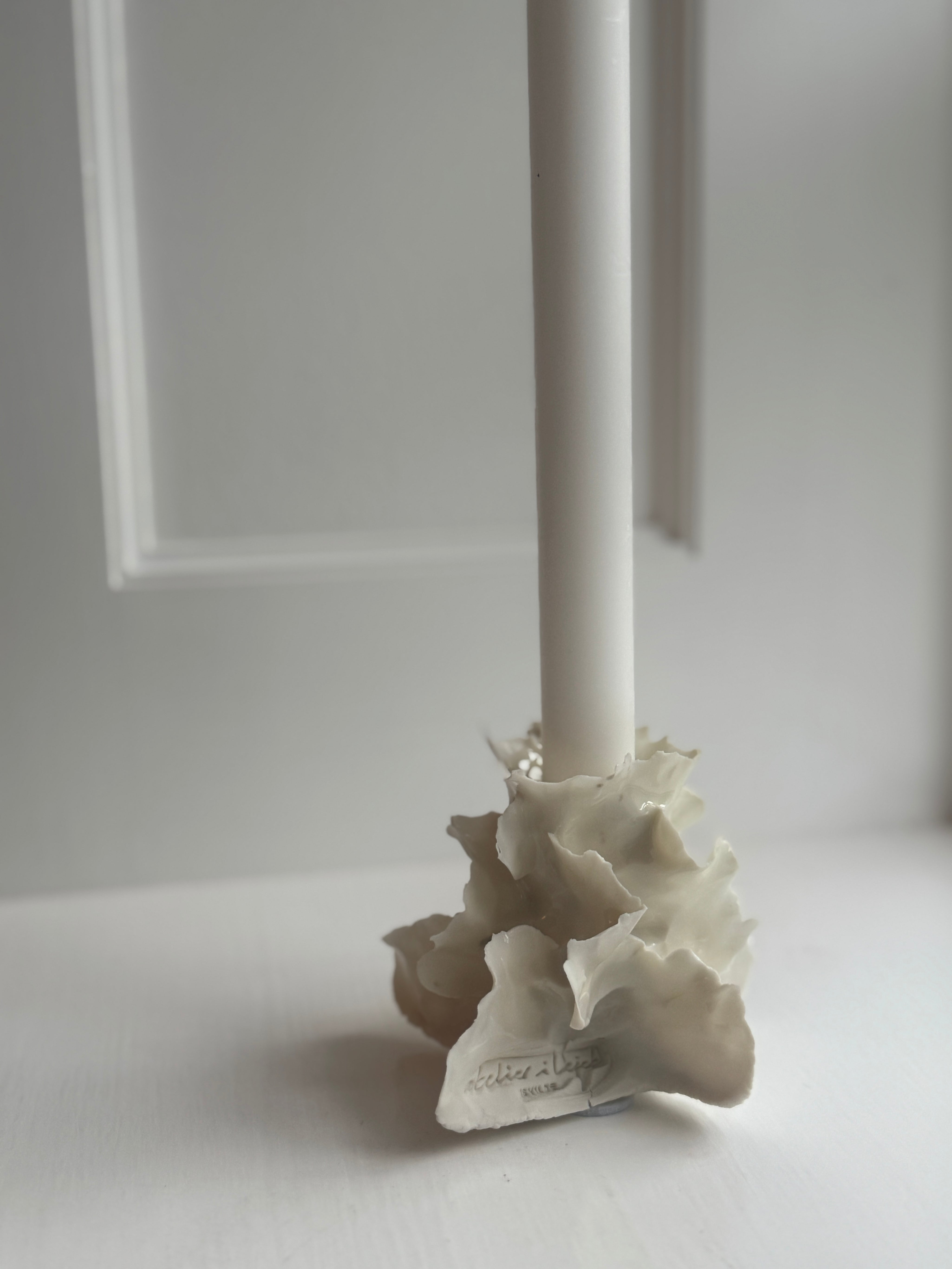 Porcelænsstage med isblomst - lille