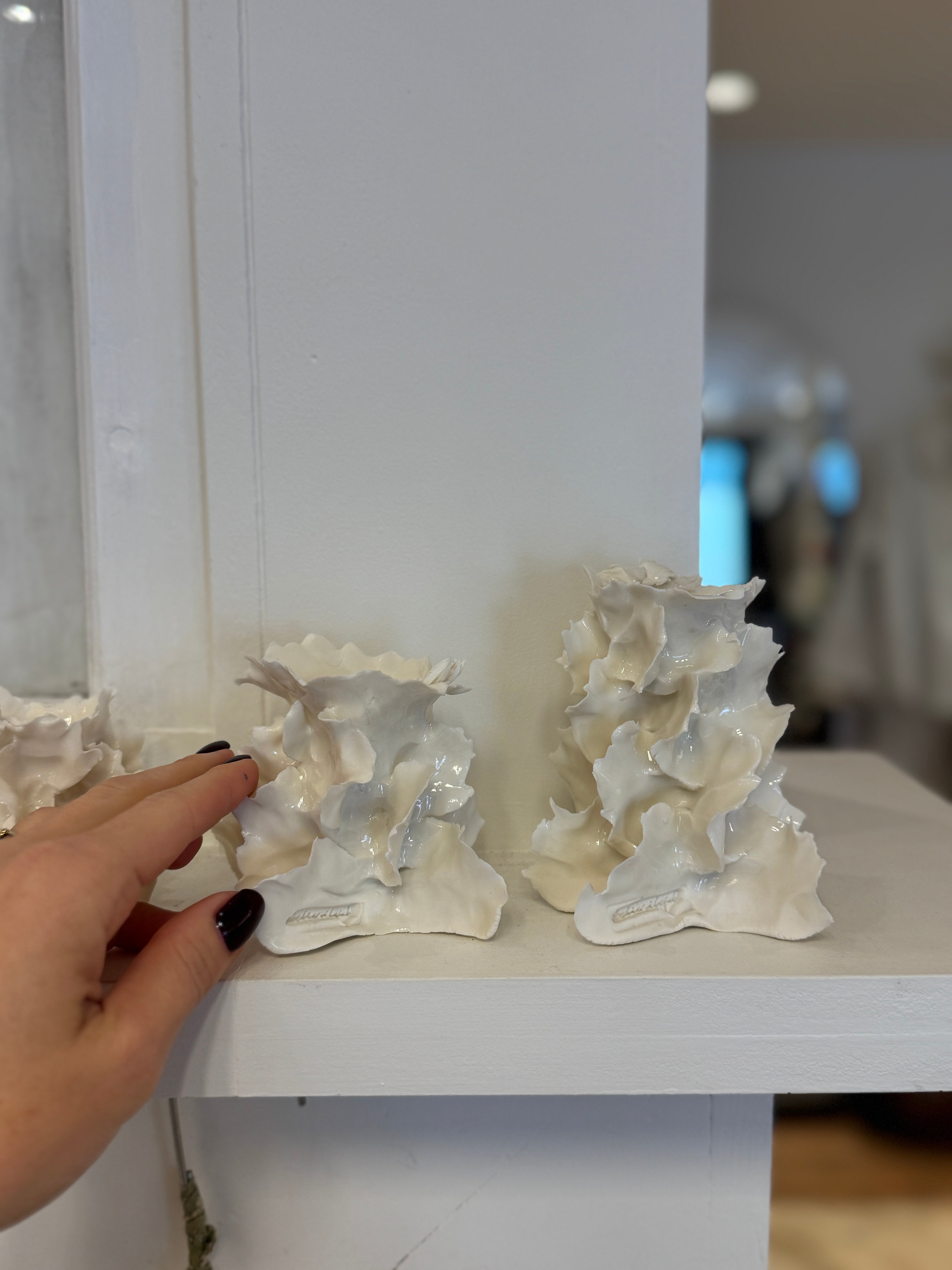 Porcelænsstage med isblomst - mellem