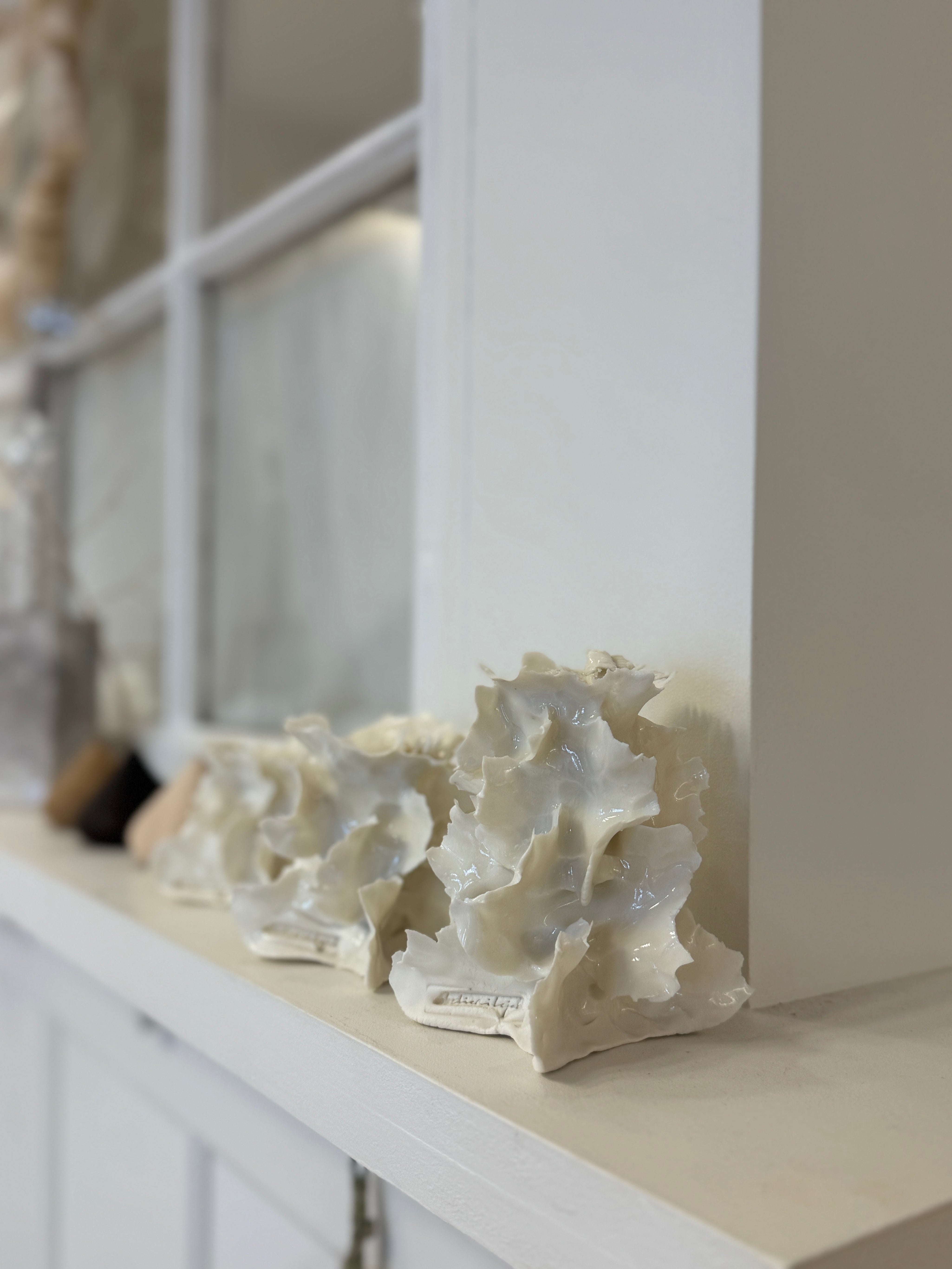 Porcelænsstage med isblomst - mellem