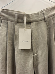 Linen wide box pants - nature
