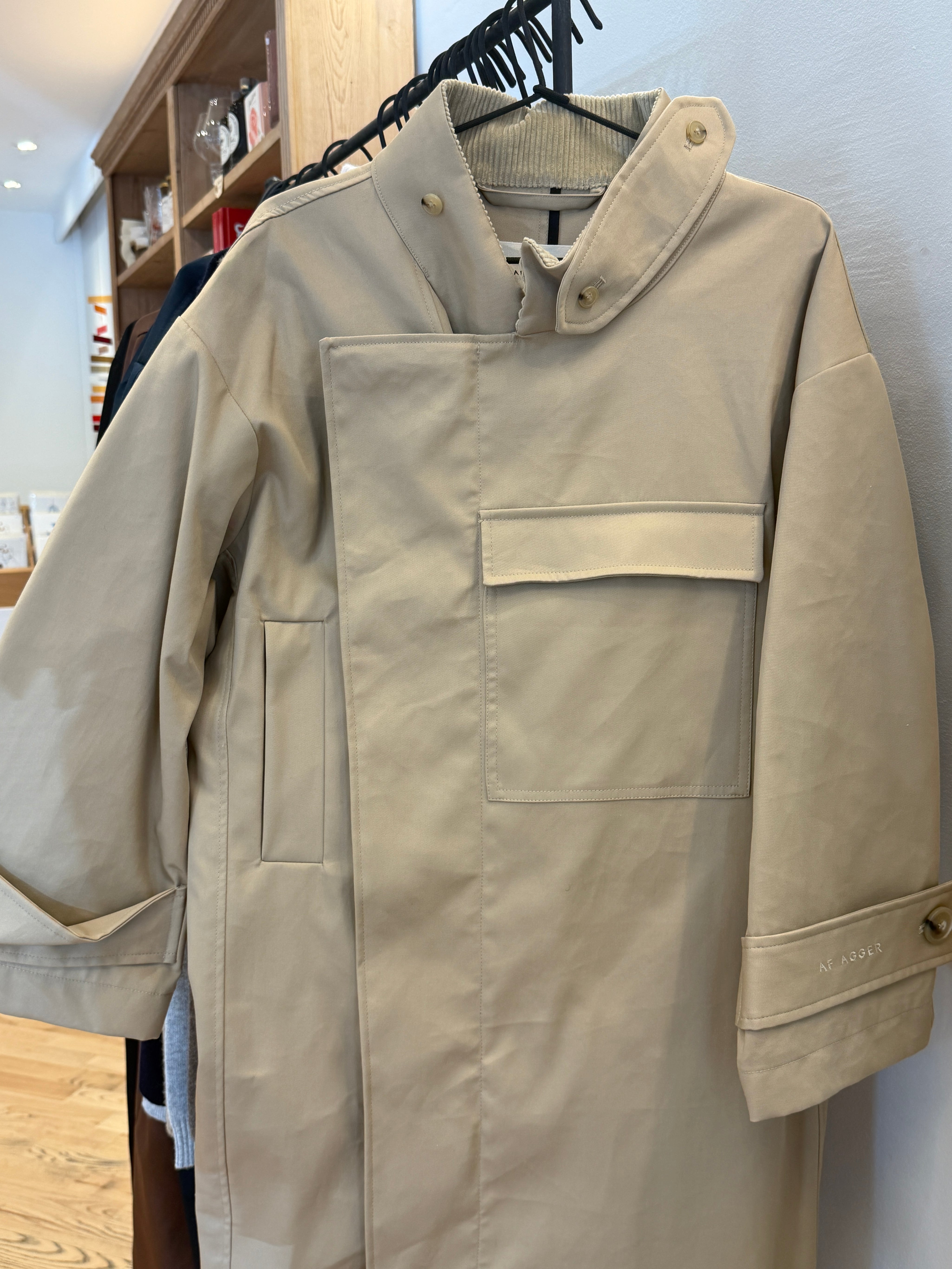 AF Agger · Water resistant coat - Cool beige