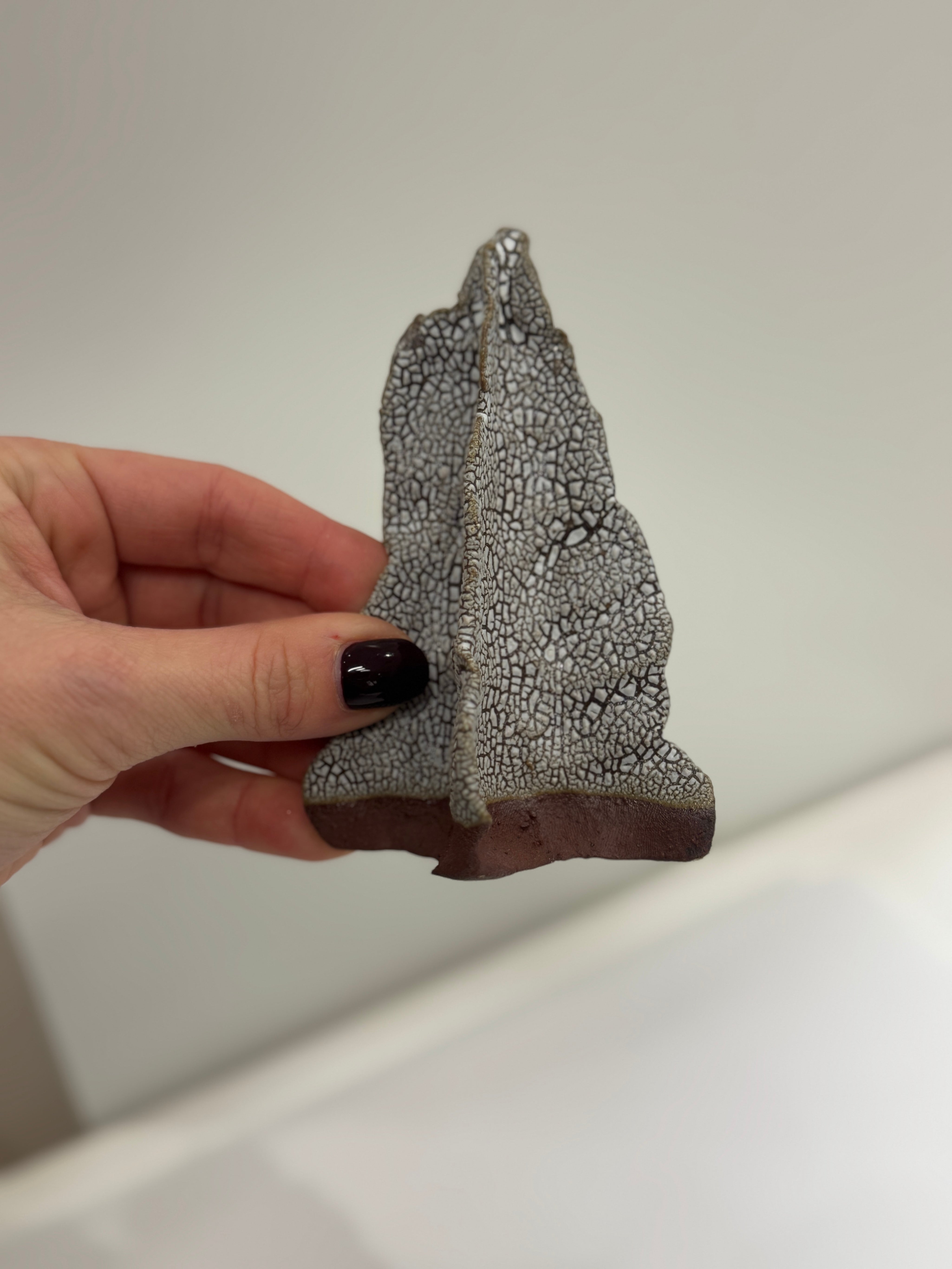 Keramik juletræ - rød